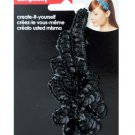simplicity black sequin swirl accent