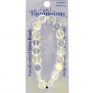 Large handcrafted transparent glass beads