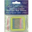 Metal rim slide frames, pack of 4