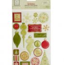 Christmas Joy Glitter Epoxy Stickers