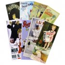Long art prints, assorted designs, pack of 4