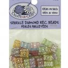 Sparkle Diamond Rectangle Beads