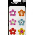 Peace Flowers Phone Bling Removable Stickers