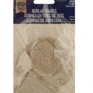 Burlap Heart Shapes Craft Embellishments