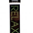 Bling 'Relax' Rhinestone Word Sticker