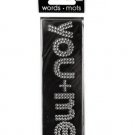 Bling 'You + Me' Rhinestone Word Sticker