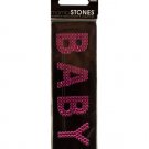 Bling 'Baby' Pink Rhinestone Word Sticker
