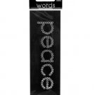 Bling 'Peace' Rhinestone Word Sticker