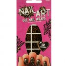 Tiger Stripes Nail Art Gel Nail Wraps Set