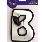 Letter B Peel & Stick Mirror Wall Decor