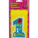 Blue My 1st Birthday Candle
