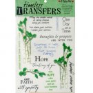 Sympathy Words & Images Rub On Transfer Sheet