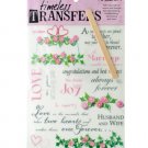 Wedding Words & Images Rub On Transfer Sheet