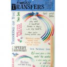 Get Well Words & Images Rub On Transfer Sheet
