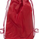 red sling backpack