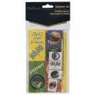 speedway stationery set (pencil, erasers, stickers)