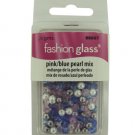 Pink & Blue Pearl Bead Mix