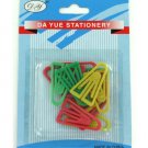 Plastic paper clips, assorted colors