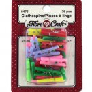 Miniature crafting clothespins