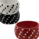 Fashion Wood Bracelet With Polka Dot Design