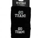 2pc blk wristbands 031160