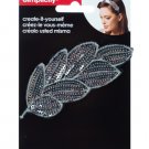 Silver Sequin Feather Headband Accent