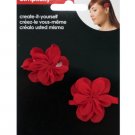 Simplicity Create it Yourself Red Fabric Flowers