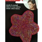 Red Beaded Flower Headband Accent