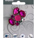 Pink Faceted Gem Cluster Craft Accent
