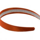 1" satin orange headband