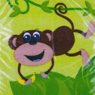20 pack 9 4/5 x 9 3/4 in. monkeys beverage napkin