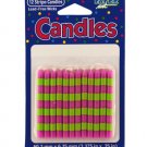 12ct stripe candles