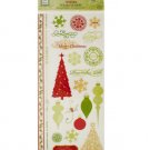Christmas Wishes Clear Stickers with Glitter Accents