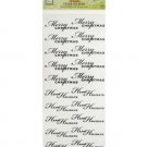 Christmas Greetings Clear Cardmaking Stickers