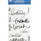 Birthday Clear Cuts Word Stickers