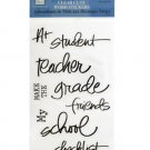 School Clear Cuts Word Stickers
