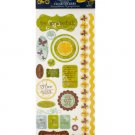 Gratitude Clear Stickers with Glitter Accents