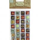 Multi-Color Self-Adhesive Framed Alphabet