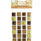 Browns Self-Adhesive Framed Alphabet