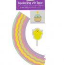 Easter Chick Cupcake Wraps & Toppers Set