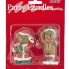 Holiday Theme Teddy Bear Candles