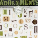 Alphabet Craft Adornment Stickers