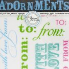 To & From Craft Adornment Stickers