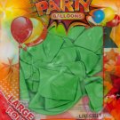 Large Metallic Lime Green Party Balloons Set