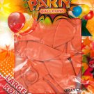 Large Metallic Orange Party Balloons
