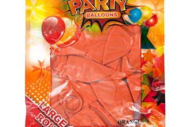 Large Metallic Orange Party Balloons