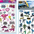 Licensed Temporary Tattoos Sheet