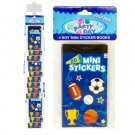 Boy Sports Mini Sticker Book Clip Strip