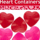 Mini Plastic Heart Containers