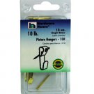 Brass picture hangers, pack of 10